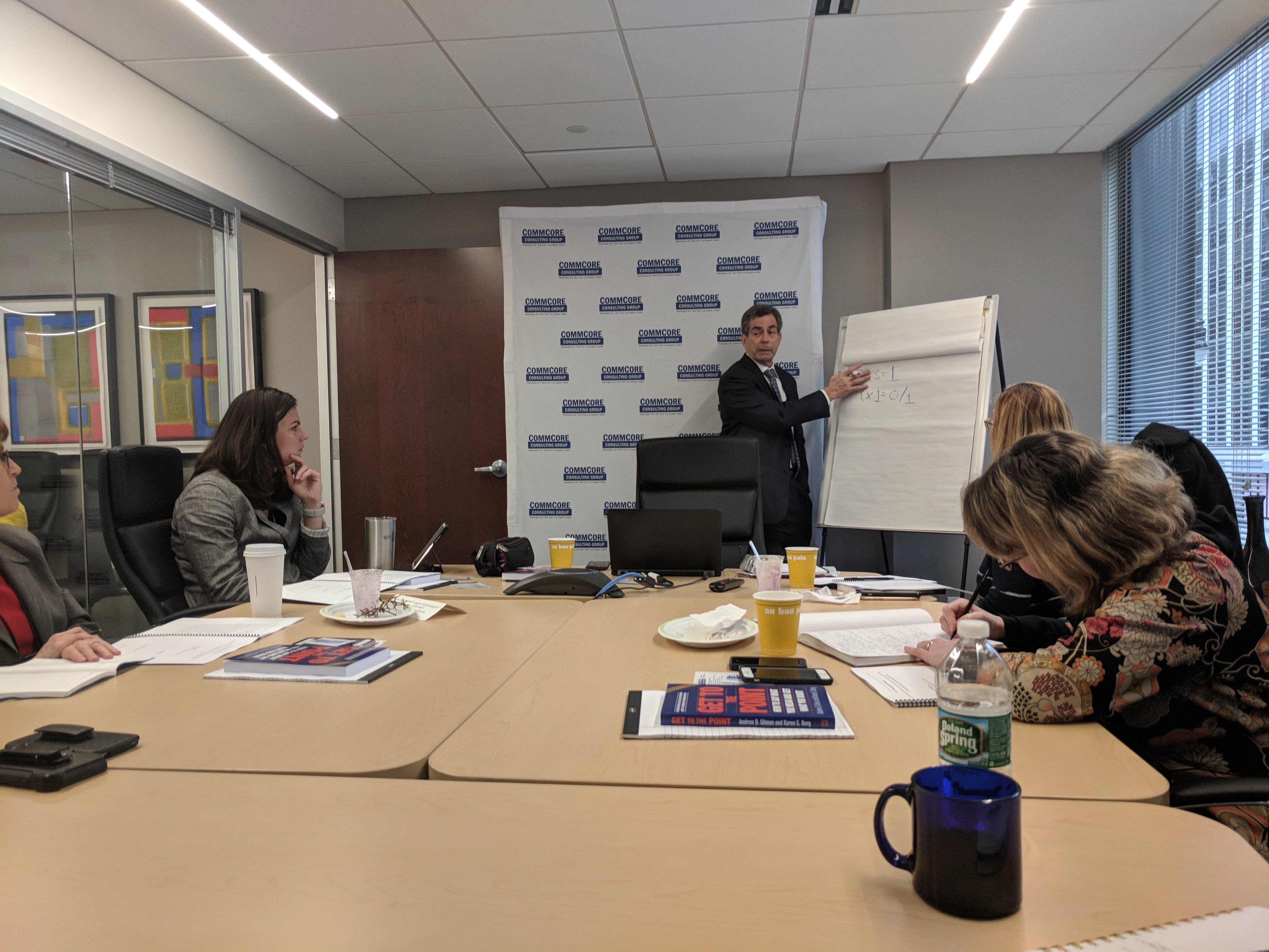 Andy Gilman teaching a Media Training Class in Washington, DC Office